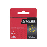 Скоба Miles №3, 8 мм, 1000 штук