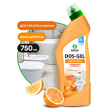 Средство чистящее для сантехники и кафеля "DOS GEL Сила цитрусов", 750 мл