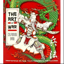 Раскраска на английском языке "Colouring Book. The Art of War"