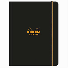 Блокнот "Rhodia Unlimited", А5+, 60 листов, клетка, черный
