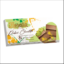 Шоколад молочный "Fiorella. Dubai Chocolate", 200 г, с начинкой из фисташки и кадаифа