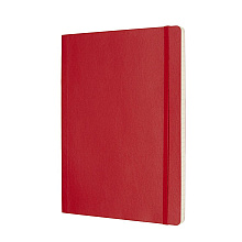 Блокнот "Classic Soft Xlarge", А4, 96 листов, линейка, красный
