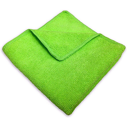 Салфетка из микроволокна, 320г/м2, 35х40см, 2шт/упак, зеленый