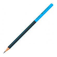 Карандаш простой "Grip Two Tone" HB, без ластика, черный, синий