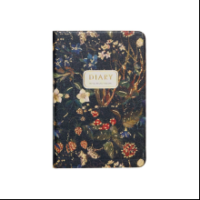 Ежедневник недатированный "Flora. Лесные ягоды", А7, 416 страниц, черный