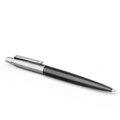 Ручка шариковая автоматическая "Jotter Core K63 Bond Street Black CT", 1,0 мм, черный, серебристый, стерж. синий - 2