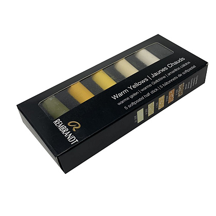 Набор мягкой пастели "Rembrandt Half Pastel", 5 цветов, теплые желтые - 3