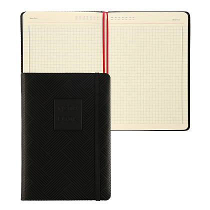 Ежедневник недатированный "FIORENZO Note Book", A5, 168 страниц, черный