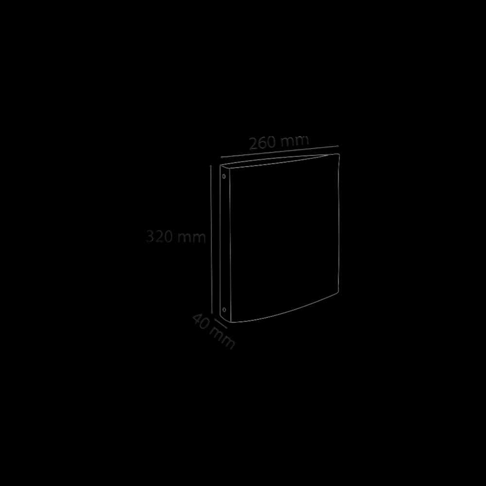 Папка на кольцах "Neo Deco", 2 кольца, ассорти - 4