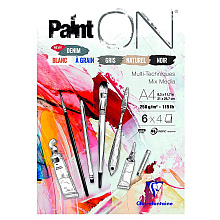 Блок-склейка "Paint'On", А4, 250 г/м2, 24 листа, ассорти