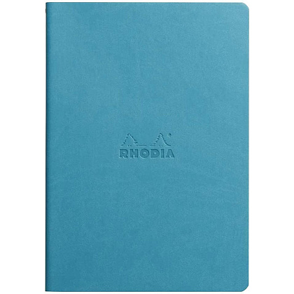 Блокнот "Rhodiarama", A5, 32 листа, линейка, бирюзовый