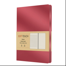 Книга записная "Soft Touch. Ягодный", А5, 80 листов, красный