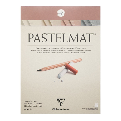 Блок бумаги для пастели "Pastelmat" №7, 30x40 см, 360 г/м2, 12 листов, 4 оттенка