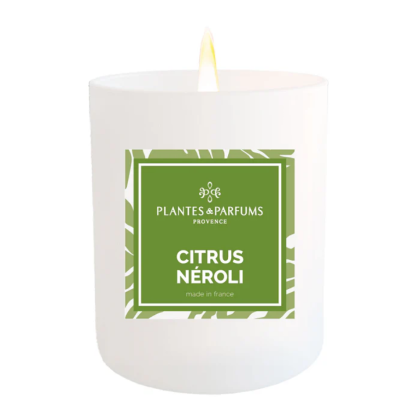 Свеча ароматическая PLANTES&PARFUMS "Citrus Neroli", 180 гр