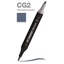 Маркер перманентный двусторонний "Sketchmarker Brush", CG2 прохладный серый 2