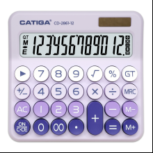 Калькулятор настольный CD-2861-12 Catiga, 12-разрядный, пластик, фиолетовый