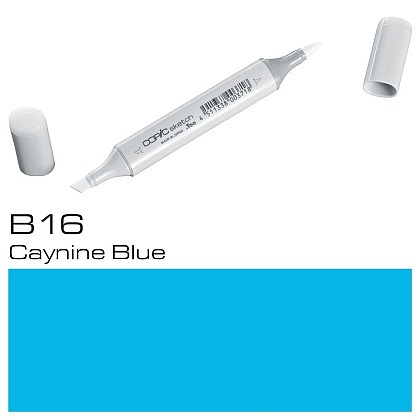 Маркер перманентный "Copic Sketch", B-16 цианиновый синий