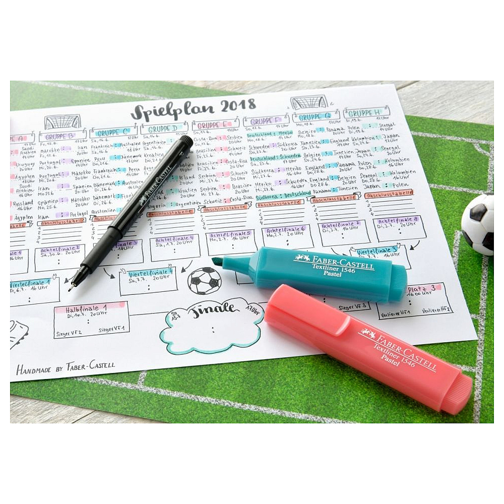 Маркер текстовый "Textliner" флуоресцентный, красный - 3