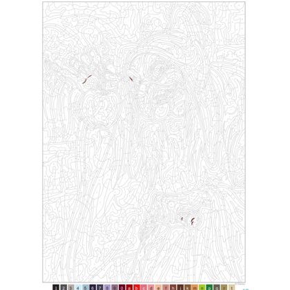 Раскраска по номерам на французском языке "Coloriages mystères Disney - Méchants" - 4