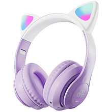 наушники беспроводные Miru "CAT EP-W10", Bluetooth, сиреневый 