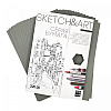 Блок бумаги для скетчинга "Sketch&Art", А4, 220 г/м2, 20 листов, серый - 2