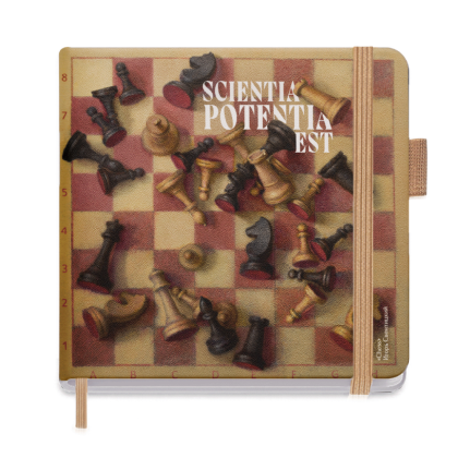 Скетчбук "Chess. Игорь Свентицкий", 12х12 см, 140 г/м2, 80 листов, капучино