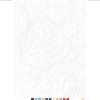 Раскраска по номерам на французском языке "Coloriages mystères Disney - Les Grands classiques. Best of" - 4