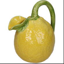 Ваза "Lemon", фаянс, желтый, зеленый