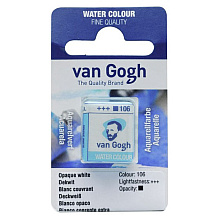 Краски акварельные "Van Gogh", 106 белая укрывистая, кювета