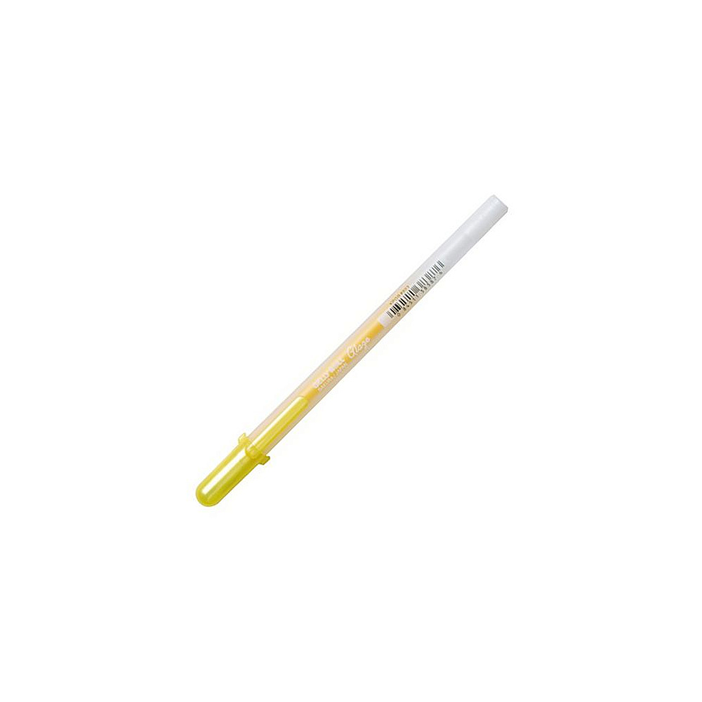 Ручка гелевая "Gelly Roll Glaze", 0.6 мм, прозрачный, стерж. желтый