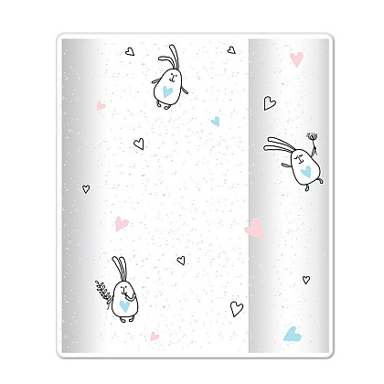 Обложка для тетрадей "Bunny", 350x210 мм, разноцветный