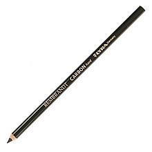 Уголь-карандаш "Rembrandt Carbon" обезжиренный, твердый, H, черный