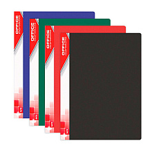 Папка c файлами "Office Product", 40 карманов, черный