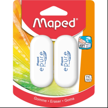 Ластик "Epure", 2 шт, белый