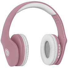 Наушники беспроводные Defender "FreeMotion B525", Bluetooth, розовый, белый