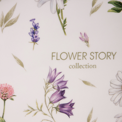 Блюдо керамическое "Flower story", 31.5х25.5 см, белый - 5