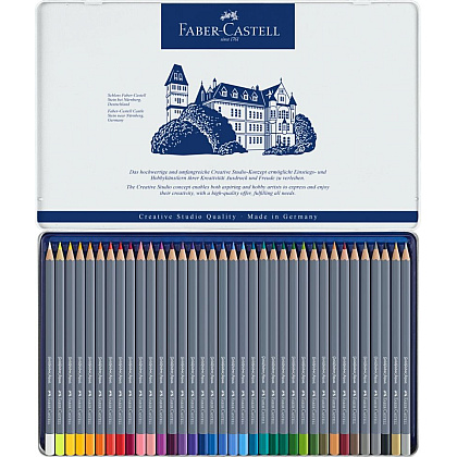 Карандаши цветные акварельные "Goldfaber Aqua", 24 цвета, металлическая упаковка - 4