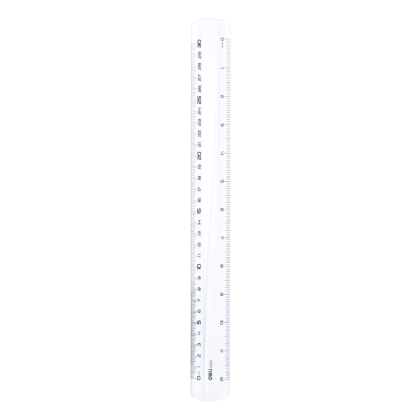 Линейка "Deli EG00312", 30 см, прозрачный