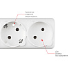 Сетевой фильтр Power Cube "SPG(5+1)-16B-3М", белый - 4