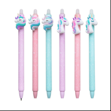 Ручка гелевая автоматическая Colorino "Unicorns пиши стирай", 0.5 мм, ассорти, стерж. cиний