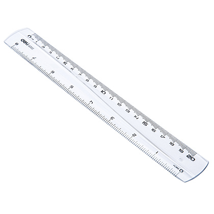 Линейка Deli "Pioneer", 20 см, прозрачный, ассорти - 2