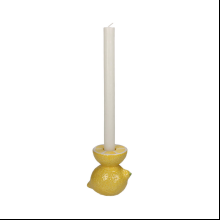 Подсвечник "Lemon", 10х7х10 см, желтый