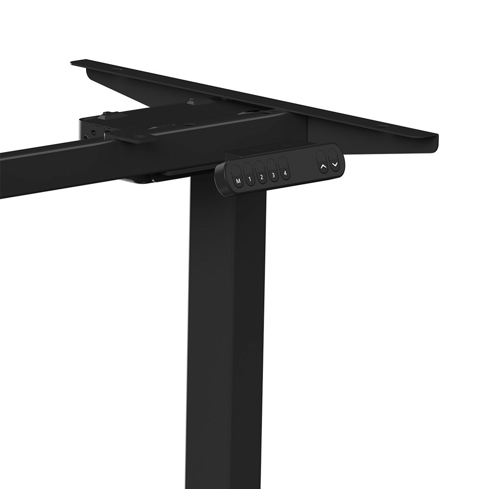 Стол с электроприводом WellDesk Prime 1300x675х18 черный/сосна аланд полярная (9191461+9072455) - 6