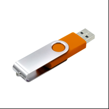 USB Flash 2.0 16 Gb VDF-008, пластик, метал, оранжевый  