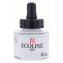 Жидкая акварель "ECOLINE", 100 белый, 30 мл