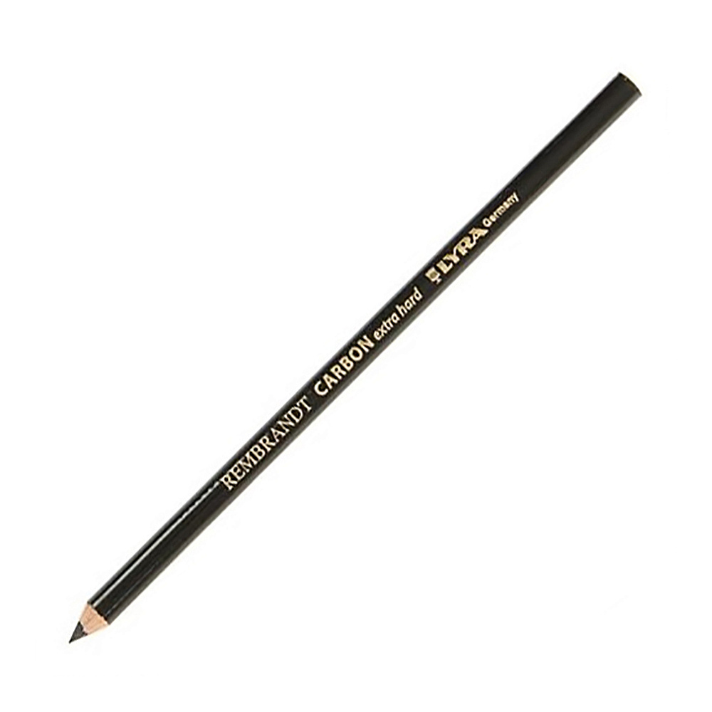 Уголь-карандаш "Rembrandt Carbon" обезжиренный, очень твердый, 3H, черный