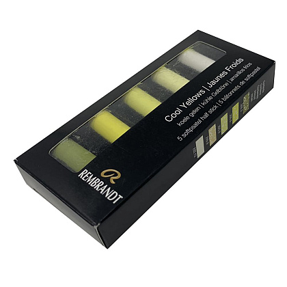 Набор мягкой пастели "Rembrandt Half Pastel", 5 цветов, холодные желтые - 3