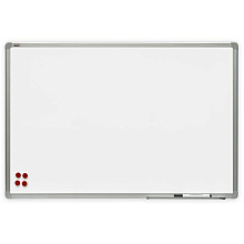 Магнитная доска с полимерным покрытием 2×3 "Alu23", 120x240 см, белый