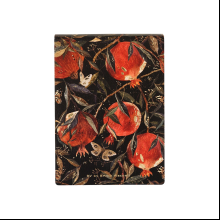 Блокнот "Flora. Гранат", A6, 250 листов, нелинейный, склейка сверху, черный, красный