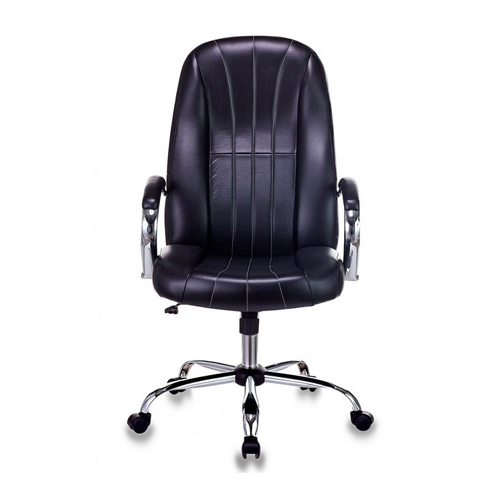 Кресло для руководителя Бюрократ T-898SL черный Leather Venge Black, эко.кожа, металл - 2